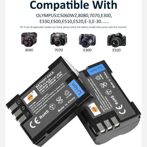 باتری دوربین عکاسی الیمپوس  Olympus پک 2عددی اورجینال امازون المان